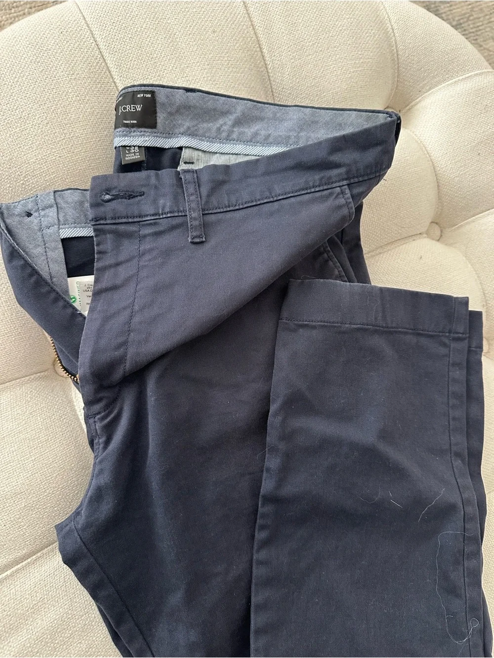 J. Crew Slim-Fit Stretch Chino Pants in Navy